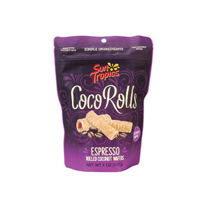 
            
                Load image into Gallery viewer, CocoRolls Espresso Rolled Coconut Wafers
            
        