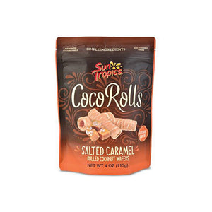 
            
                Load image into Gallery viewer, CocoRolls Salted Caramel Rolled Coconut Wafers
            
        