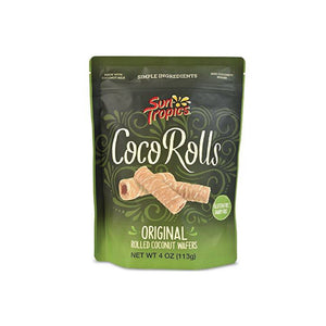 
            
                Load image into Gallery viewer, CocoRolls Original Rolled Coconut Wafers
            
        