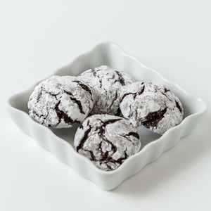 Mini Chocolate Crinkle Cookies